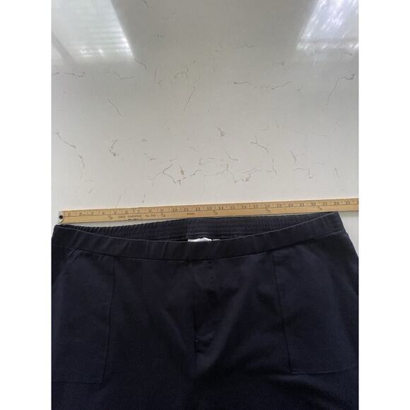 Susan Graver Pull-On Cargo Capri Pants Women 3X Blue Roll Up Cropped Utility - Picture 9 of 12